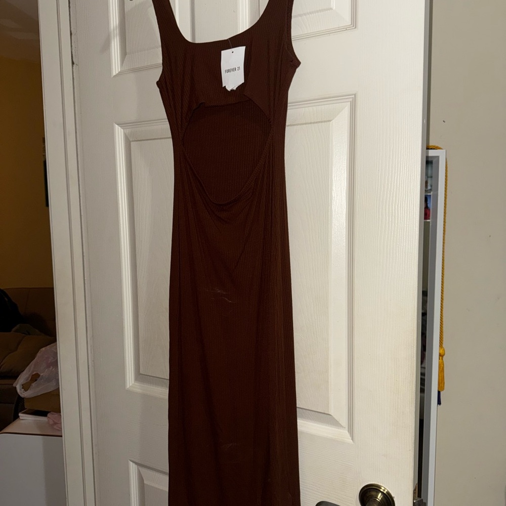 Forever 21 Chocolate Brown Maxi Dress